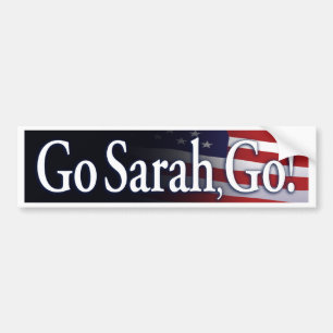 go_sarah_go_Black Autoaufkleber