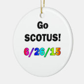 Go SCOTUS Keramik Ornament (Links)