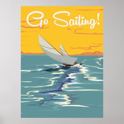 Go Segelurlaub Poster (Vorne)