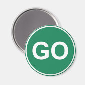 GO Sign Magnet (Vorderseite/Rückseite)