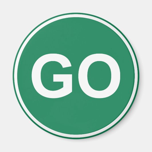 GO Sign Magnet (Vorne)