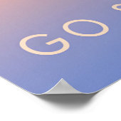 Go Ski Touring Travel Poster (Ecke)