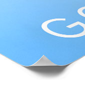 Go Skiing Travel Poster (Ecke)