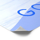 Go Sledding Travel Poster (Ecke)