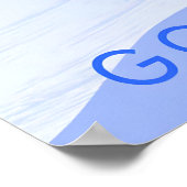 Go Sledging Travel Poster (Ecke)