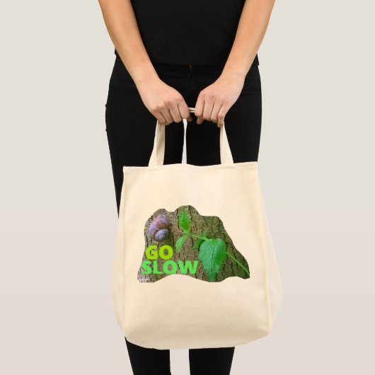 Go SLOW -  Tragetasche (Vorderseite (Produkt))