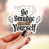 Go Smudge Sie selbst Funny Vinyl Aufkleber