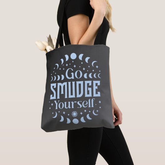 Go Smudge Sie selbst Moon Phases Celestial Hallowe Tasche (Von Nahem)