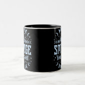 Go Smudge Sie selbst Moon Phases Fun Halloween Zweifarbige Tasse (Mittel)