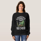 Go Smudge Sie selbst Spirituelle Hexerei Meditatio Sweatshirt (Vorne ganz)