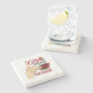 Go Smudge Yourself Coasters Steinuntersetzer