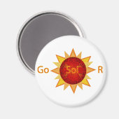 Go Solar 2 Magnet (Vorderseite/Rückseite)