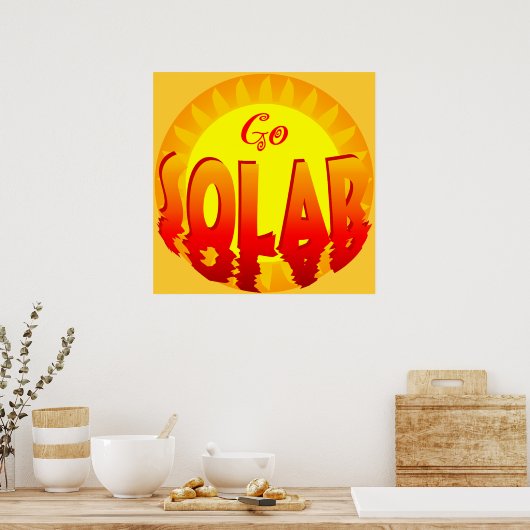 Go Solar Energy Poster (Küche)