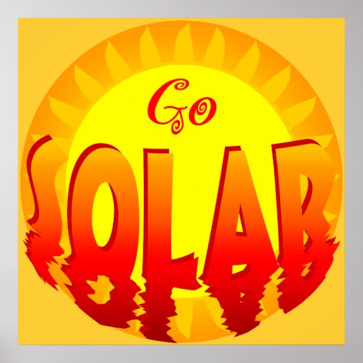 Go Solar Energy Poster (Vorne)