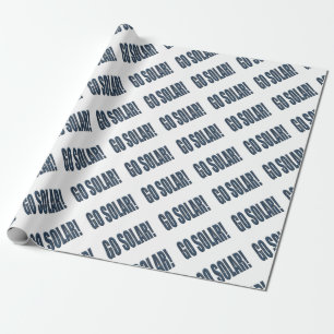 "Go solar!" Geschenkpapier