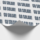 "Go solar!" Geschenkpapier (Ecke)