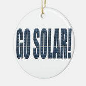 "Go solar!" Keramikornament (Links)