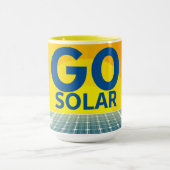 Go Solar Ray Mug Custom Tasse (Zentrum)
