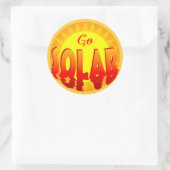 Go Solar Slogan Sticker (Tasche)