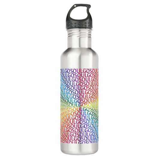 Go Soul! Edelstahlflasche (Vorderseite)