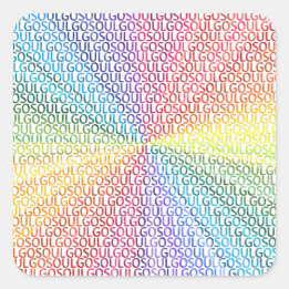 Go Soul Quadratischer Aufkleber