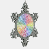 Go Soul! Schneeflocken Zinn-Ornament (Links)