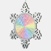 Go Soul! Schneeflocken Zinn-Ornament (Rechts)