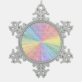 Go Soul! Schneeflocken Zinn-Ornament