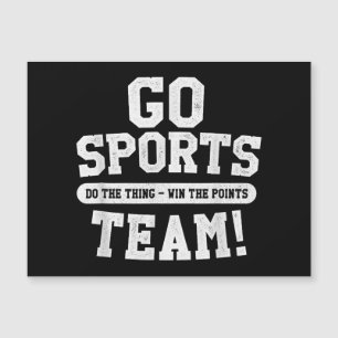 Go Sport Team! Funny Sports Magnetkarte