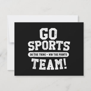 Go Sport Team! Funny Sports Save The Date