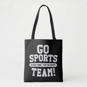 Go Sport Team! Funny Sports Tasche