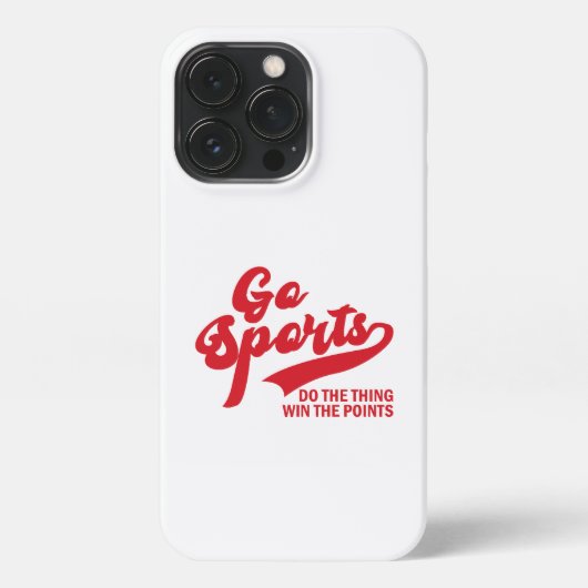 Go Sports Do The Thing Win The Points soprt lover iPhone Hülle (Rückseite)