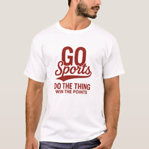 GO Sports Gewinnt die Punkte Rote Fett Motivationa T-Shirt