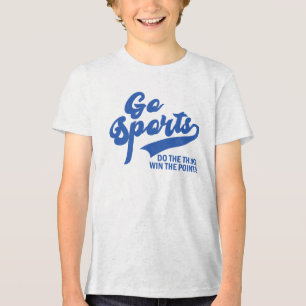 Go Sports Mach Das Ding und hol Dir die Punkte Tri-Blend Shirt