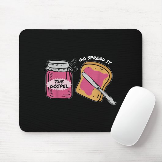 Go Spread It Evangelium, Funny Bible Verse Mousepad (Mit Mouse)