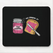 Go Spread It Evangelium, Funny Bible Verse Mousepad (Vorne)