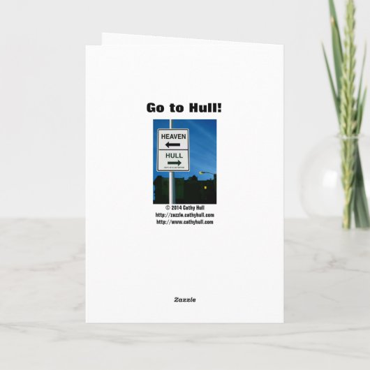 Go Stuff selbst Feiertagskarte (Rückseite)