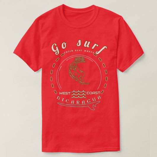 Go Surf Nicaragua T-Shirt (Design vorne)
