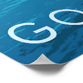 Go Surfing Travel Poster (Ecke)