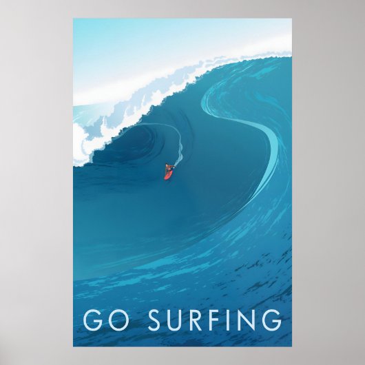 Go Surfing Travel Poster (Vorne)