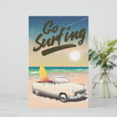 Go Surfing Travel Poster! Briefpapier (Stehend Vorderseite)