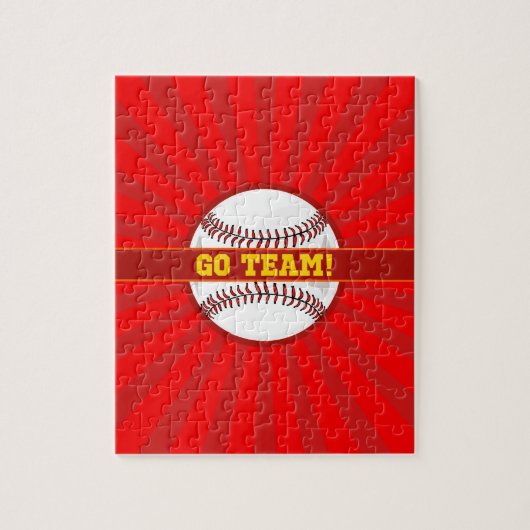 Go Team Baseball Puzzle (Vertikal)