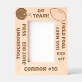 Go Team Football-Bedingungen Individuelle Name Geätzte Rahmen (Vorderseite)