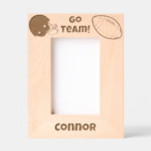Go Team Football Individuelle Name Geätzte Rahmen (Vorderseite)