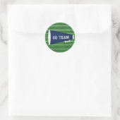 Go Team Runder Aufkleber (Tasche)