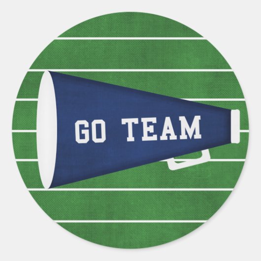 Go Team Runder Aufkleber (Vorderseite)
