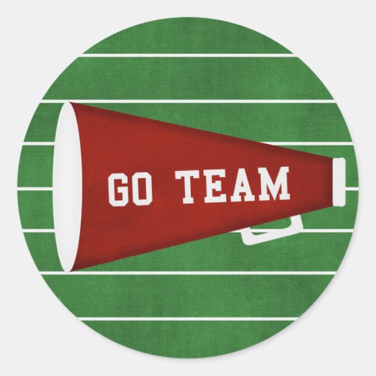 Go Team Runder Aufkleber (Vorderseite)