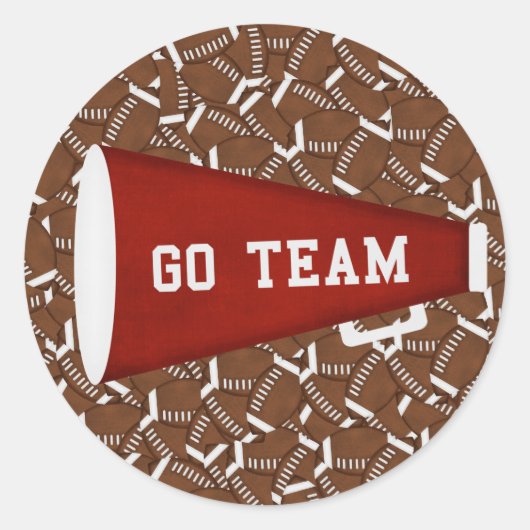 Go Team Runder Aufkleber (Vorderseite)