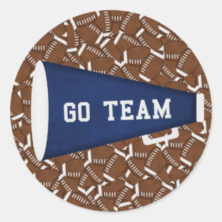 Go Team Runder Aufkleber
