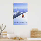 Go Telemarking Travel Poster (Küche)